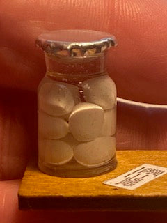 Handcrafted jar of pickled eggs