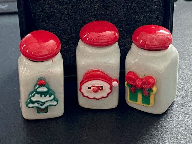 Set of 3 Holiday Cannisters