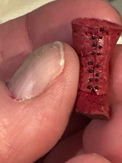 Red handcrafted boots leather