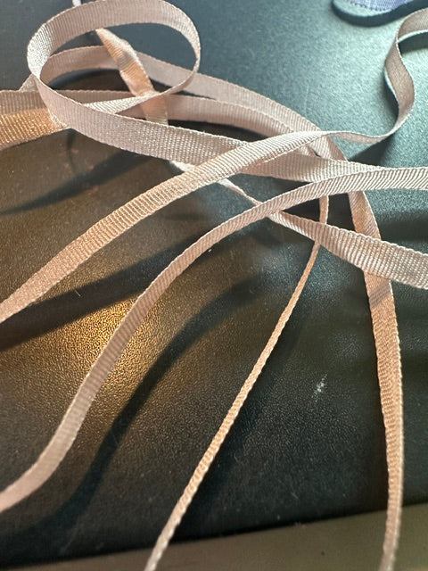 Assorted Colour Silk Ribbon 4mm-Price by Yard