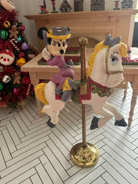 Minnie Mouse on carousel-REG PRICE $35 SALE