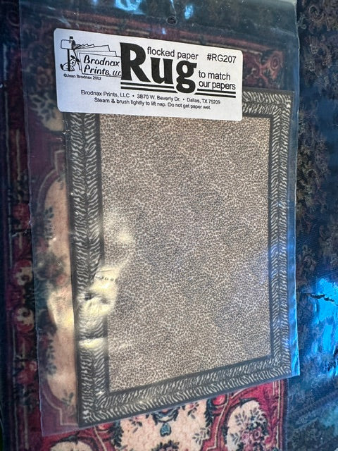 Printed area carpet/rug approx 4.5 x3.5 inches