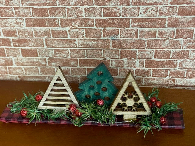 Red truck holiday decor