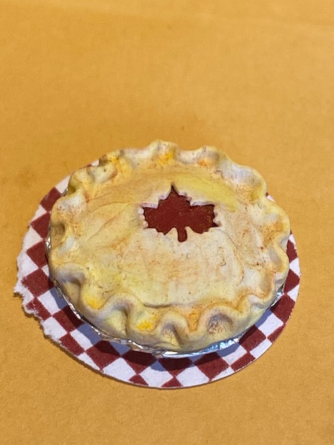 Handcrafted Maple leaf pie