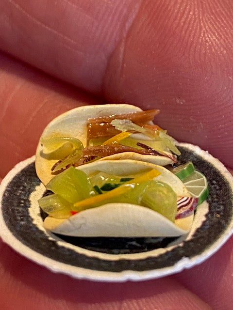 Handcrafted taco plate