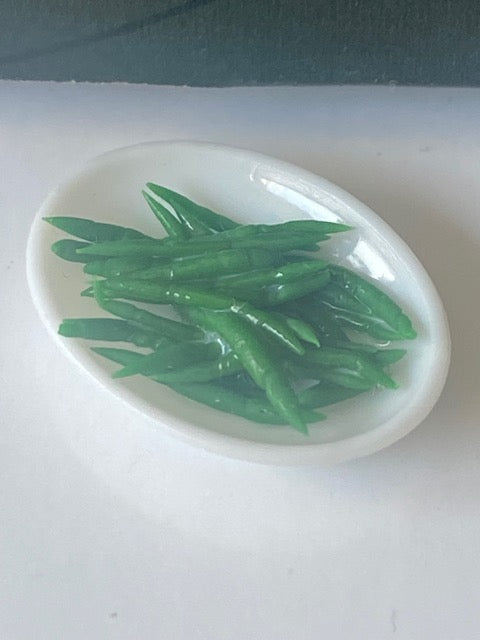 Handcrafted plate of beans