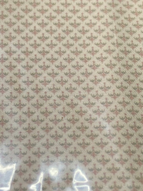 Fabric cotton patterned 9.5 x 17.375 inches