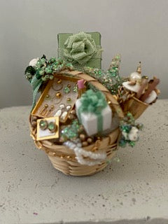 Assorted handcrafted treasure baskets