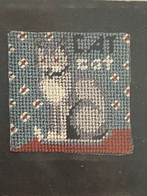 Beginner embroidery pillow kits by Retired Artisan Caroline Stanley