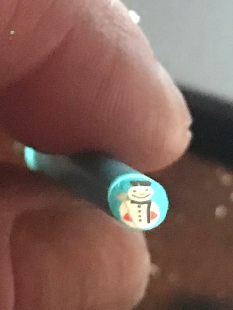 Christmas fimo canes per 1 inch length