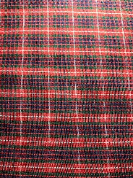 Plaid fabric assorted-18x11 inches