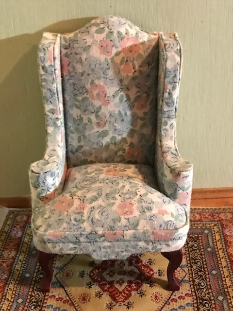 dollhouse wingback chair