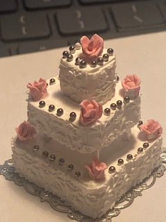 Handcrafted wedding cake