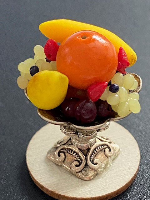 Handcrafted pedestal fruit bowl