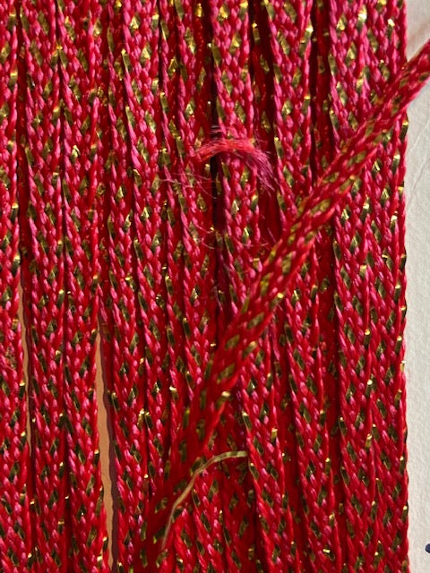 Red and gold trim-price per yard