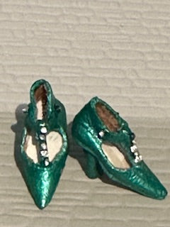 Handcrafted doll's cobbler shoes