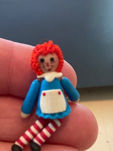 Raggedy Ann and Andy with wobbly legs (sold as a set)