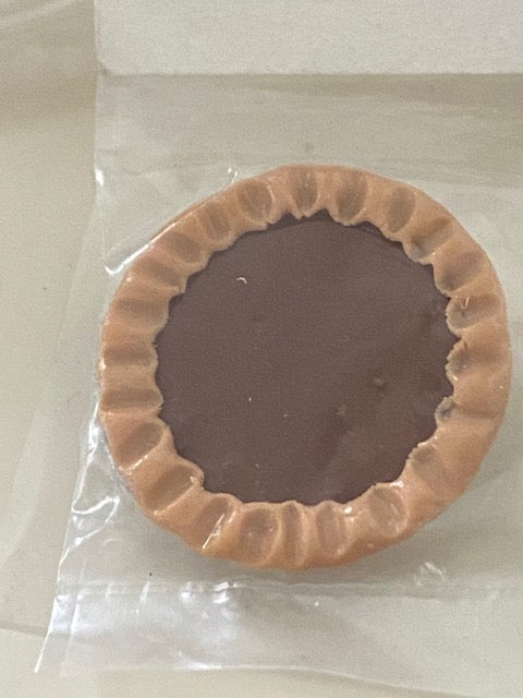 Chocolate pie in tin