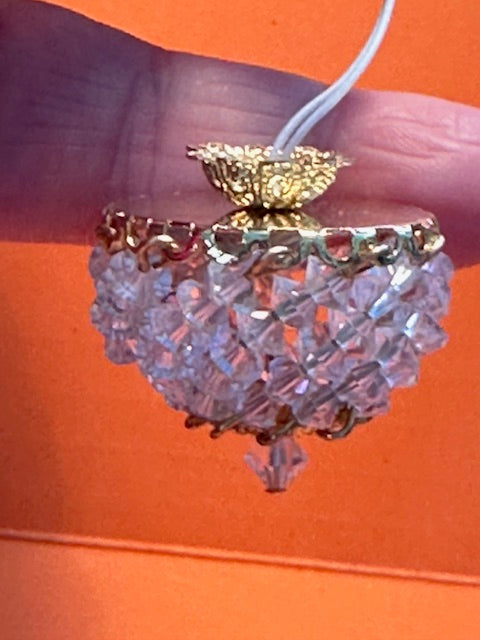 Handcrafted ceiling light working