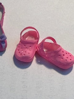 Fuschia dress collection with matching shoes