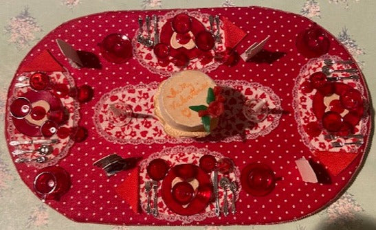 Valentine's Day place setting for 4  Reg Price 69.99 SALE