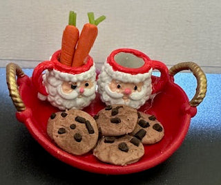 Holiday Plate for Santa 1:6 scale
