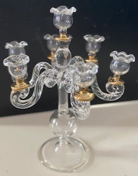 GLASS candleabra