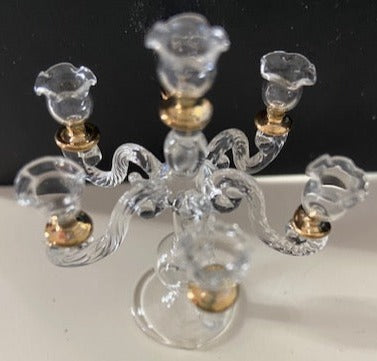 GLASS candleabra