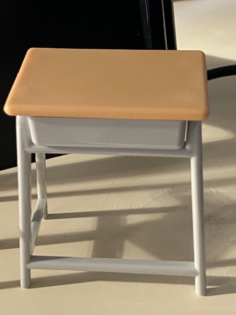 School desk and chair