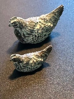 Pair of hens handcrafted