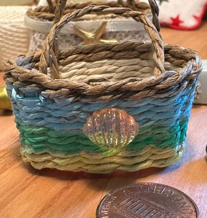 Handpainted beach bag