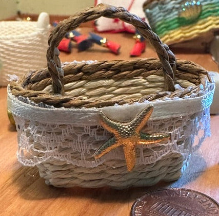 Beach bag handpainted