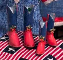 Mother and daughter dresses and boots