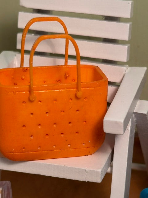 Fauxbogg bag handpainted