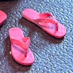 Child or smaller scale flip flops