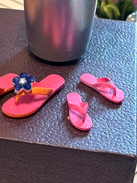 Child or smaller scale flip flops