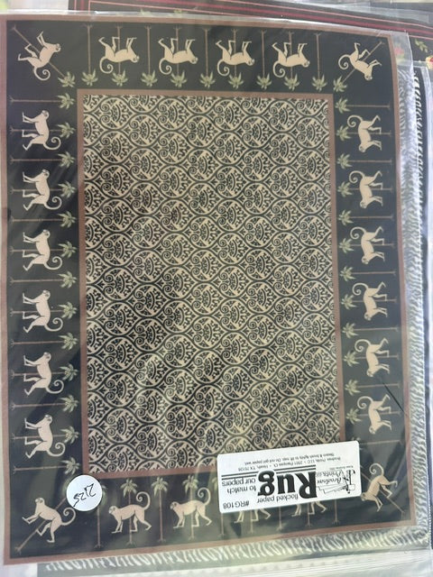 Assorted printed rugs/carpet (9 x 7.25 inches)