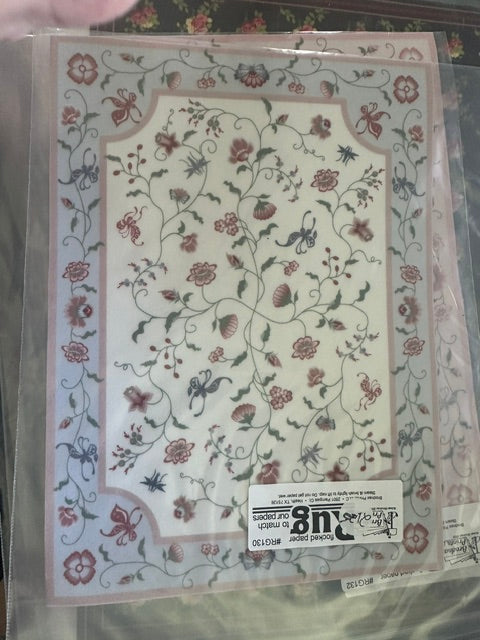 Assorted printed rugs/carpets (8.5 x 6.5 inches)