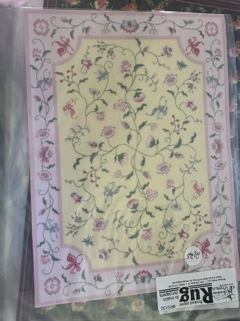 Assorted printed rugs/carpets (8.5 x 6.5 inches)