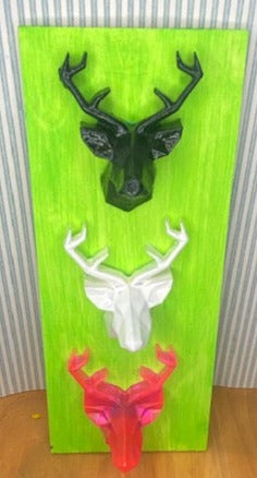 Geometric modern Mounted stag head-assorted