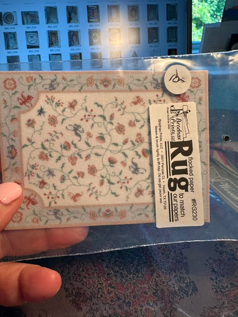 Carpet/rug printed 3.25x4 inches