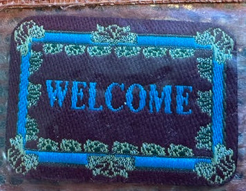 Welcome Mat approx 2x1.5 inches woven
