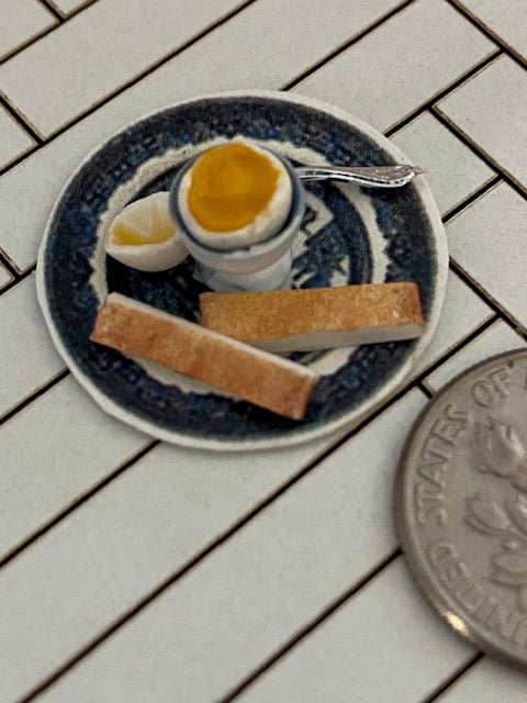 Handcrafted egg breakfast on a plate