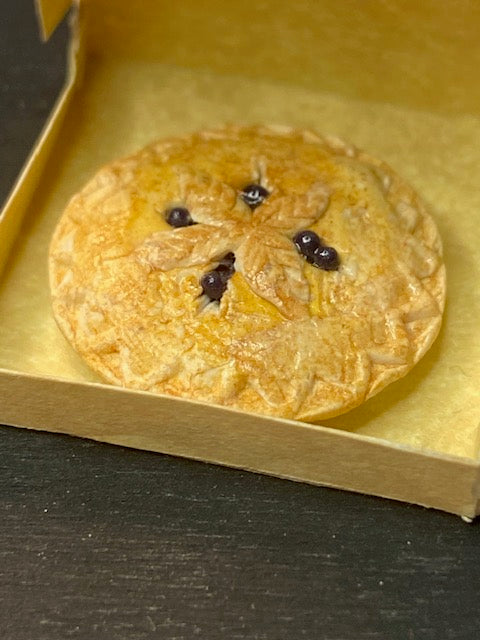 Assorted pies in box handcrafted