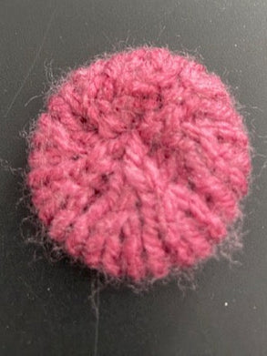 Mini knitted pillows-approx 1.25 inches in diameter