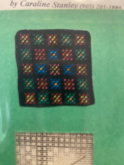 Beginner embroidery pillow kits by Retired Artisan Caroline Stanley