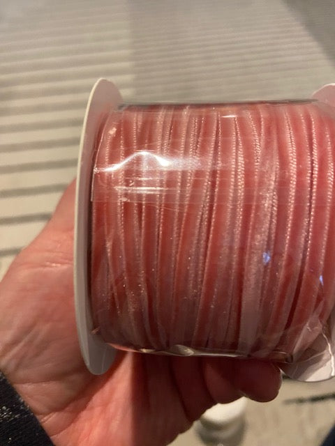 3mm assorted colour velvet ribbon-price per yard (T/R-6)