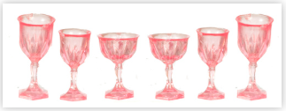 Chrysnbon White Wine Glasses Set of 6