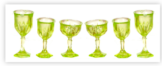 Chrysnbon White Wine Glasses Set of 6