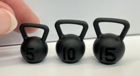 Set of kettlebells